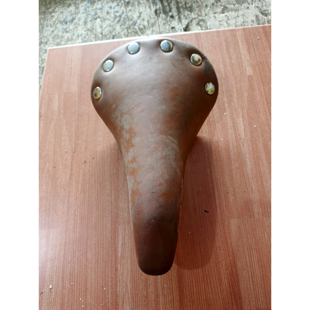 sadel sepeda fixie coklat nos antiq