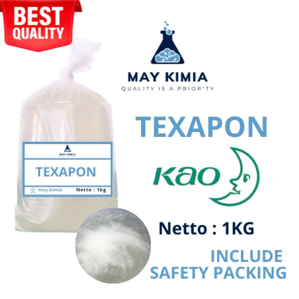 Texapon KAO Bahan Sabun 1kg / Texafon KAO 1kg / Texafon BASF / Teksapon N 70 T / Texapon Original Ba