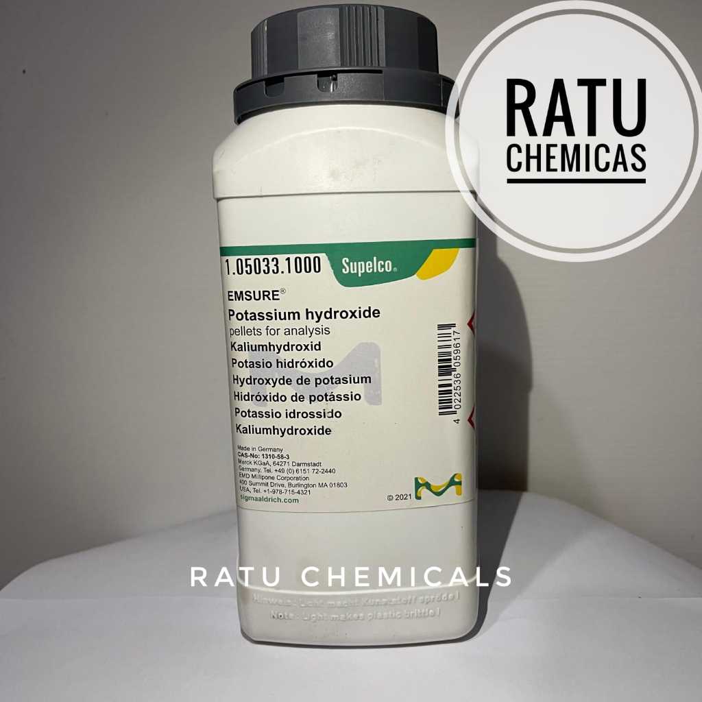 KALIUM HIDROKSIDA 1KG MERCK 105033 PRO ANALIS