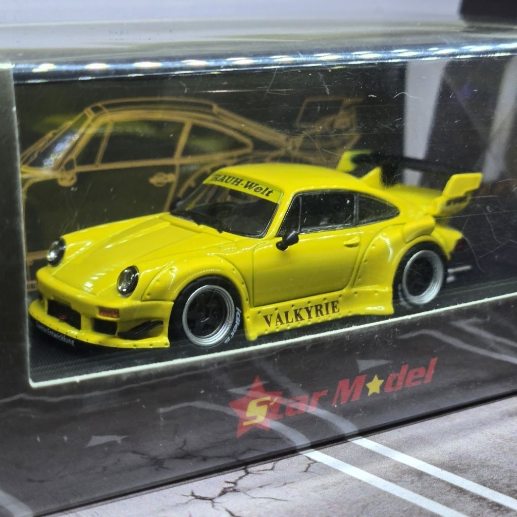 Star Model 1/64 Porsche RWB 930 Valkyrie Yellow