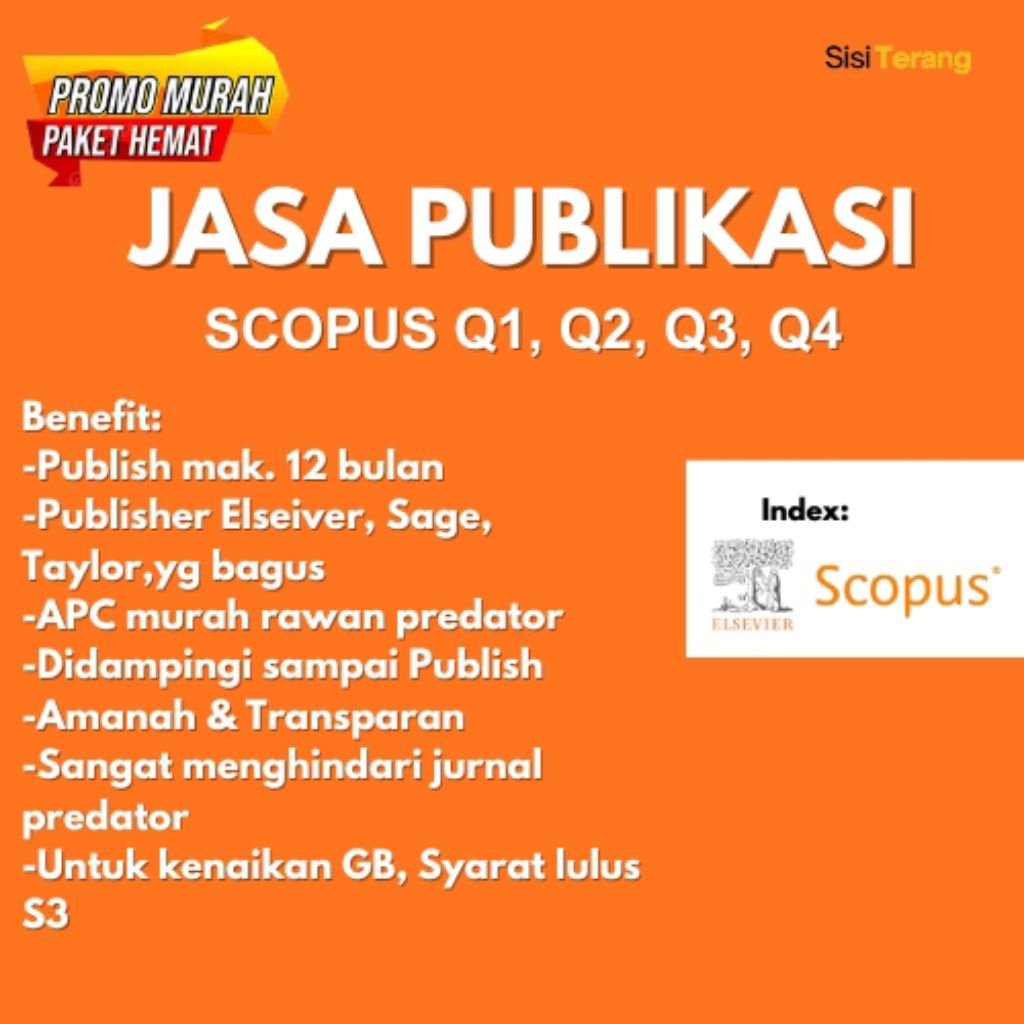 Publikasi Scopus Q1, Q2, Q3, Q4 hanya untuk publisher Terbaik Taylor, Sage, Elseiver