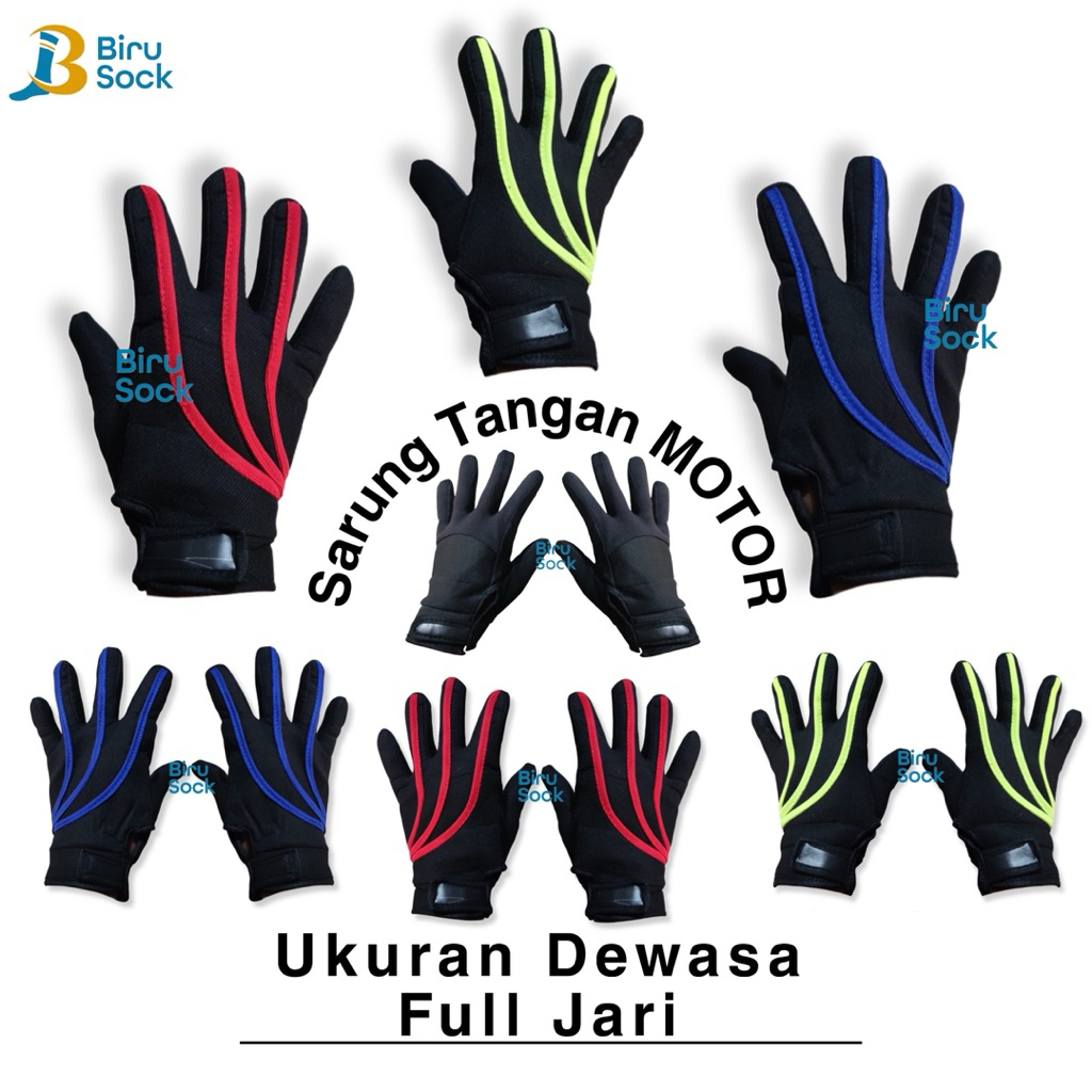 SARUNG TANGAN MOTOR FULL FINGER/SARUNG TANGAN MOTOR PRIA DEWASA FULL JARI