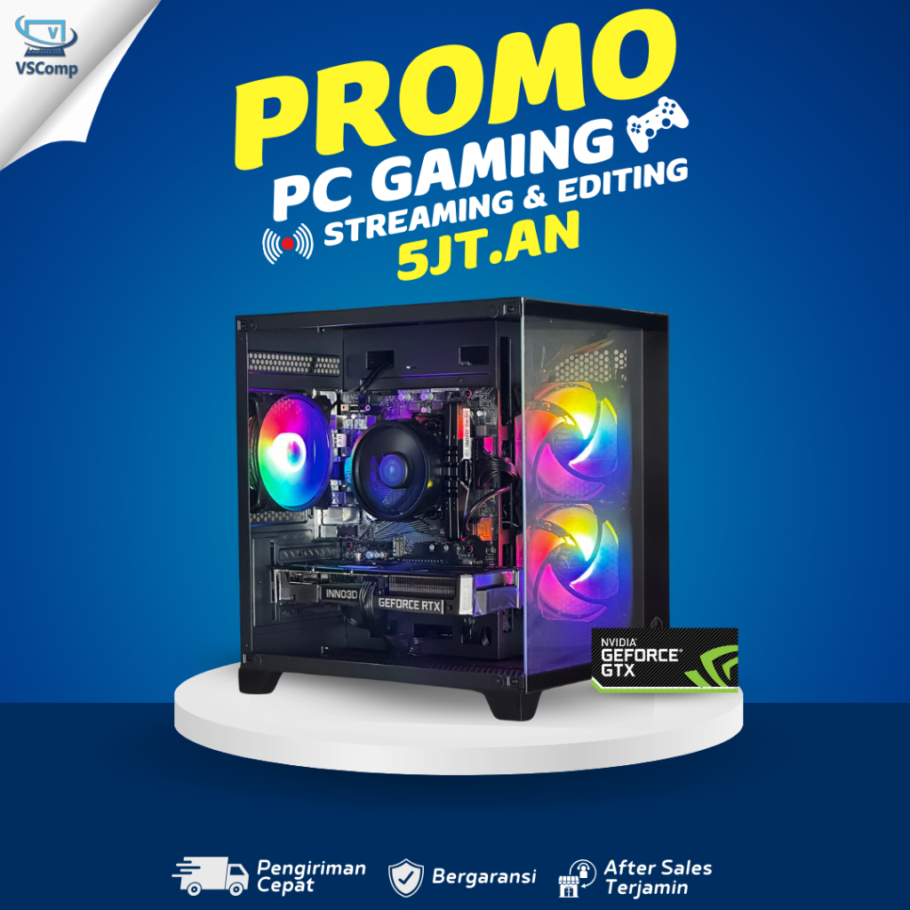 PC Gaming Intel Core i5 10400F Gen10 8GB 16GB with Nvidia GTX 750ti 4GB