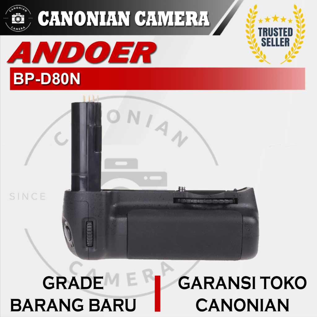 Baterai Battery Grip Andoer BP-D80N For Nikon D80 / D90