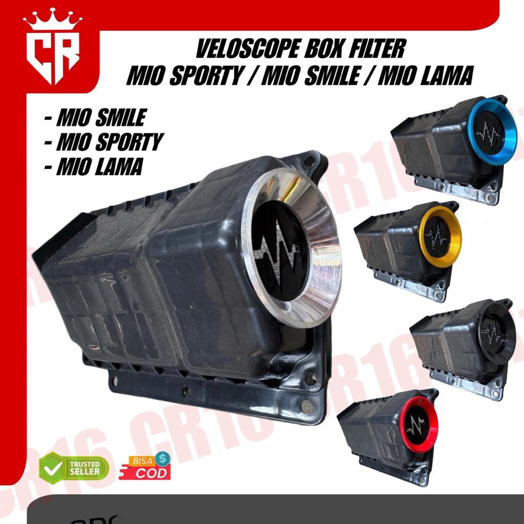 PROMO Corong Udara Veloscop Tutup Filter Mio Sporty Mio Smile Mio Lama 2003-2012 Cover Box Filter Mi