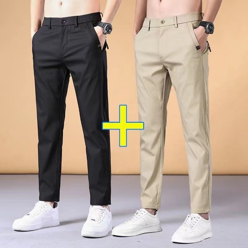 Celana Panjang Pria Formal Casual Slim Fit Elastis | Celana Kerja & Santai | S–5XL