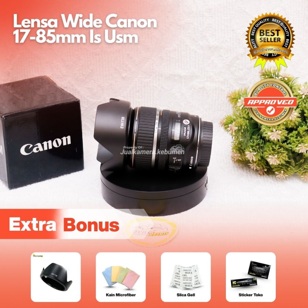 LENSA WIDE CANON 17-85MM USM NO JAMUR - LENSA CANON 17-85MM USM