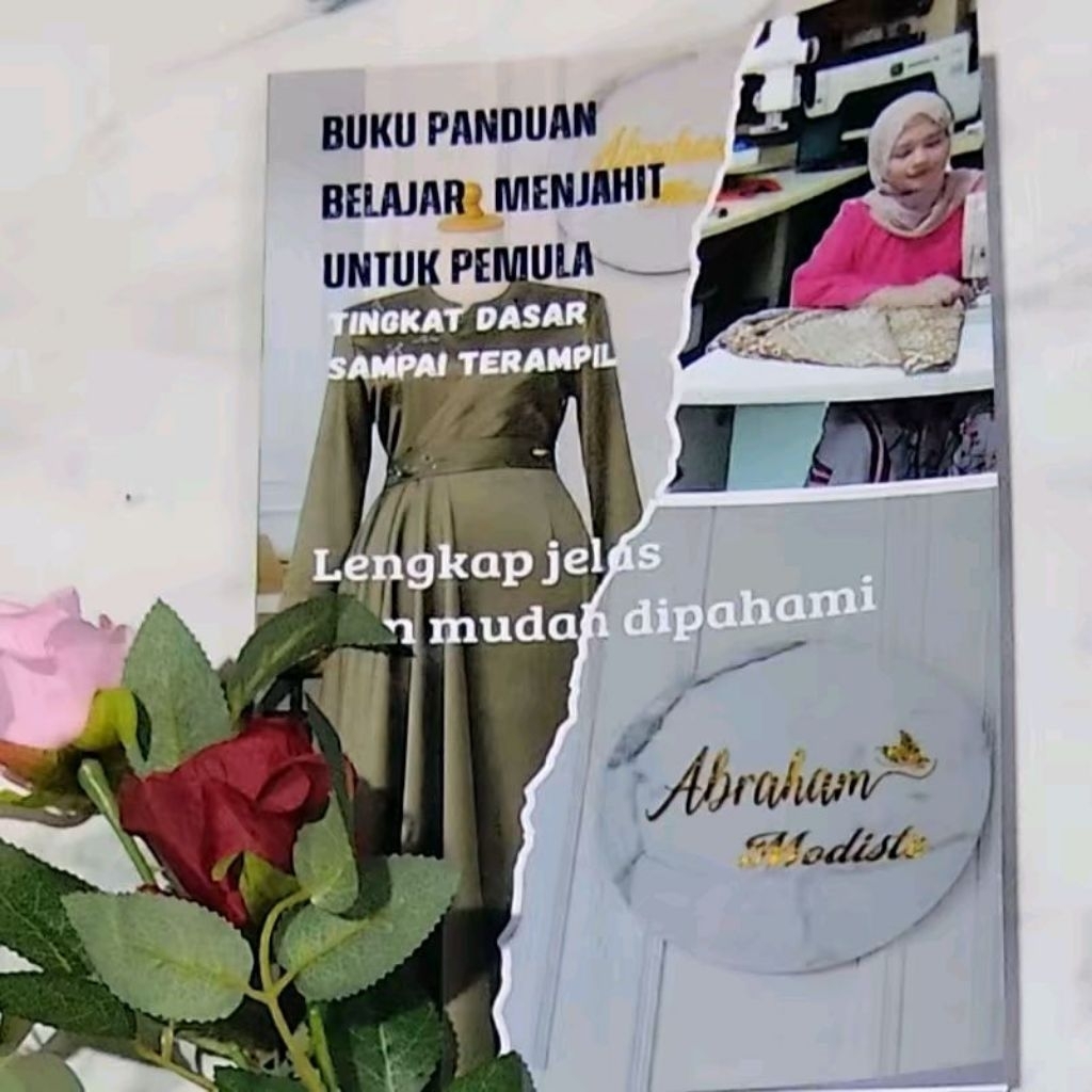 buku pola dasar menjahit // buku panduan menjahit by abraham modiste