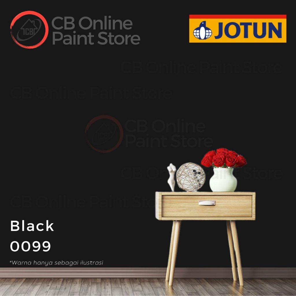CAT TEMBOK JOTUN - BLACK 0099 - GALON