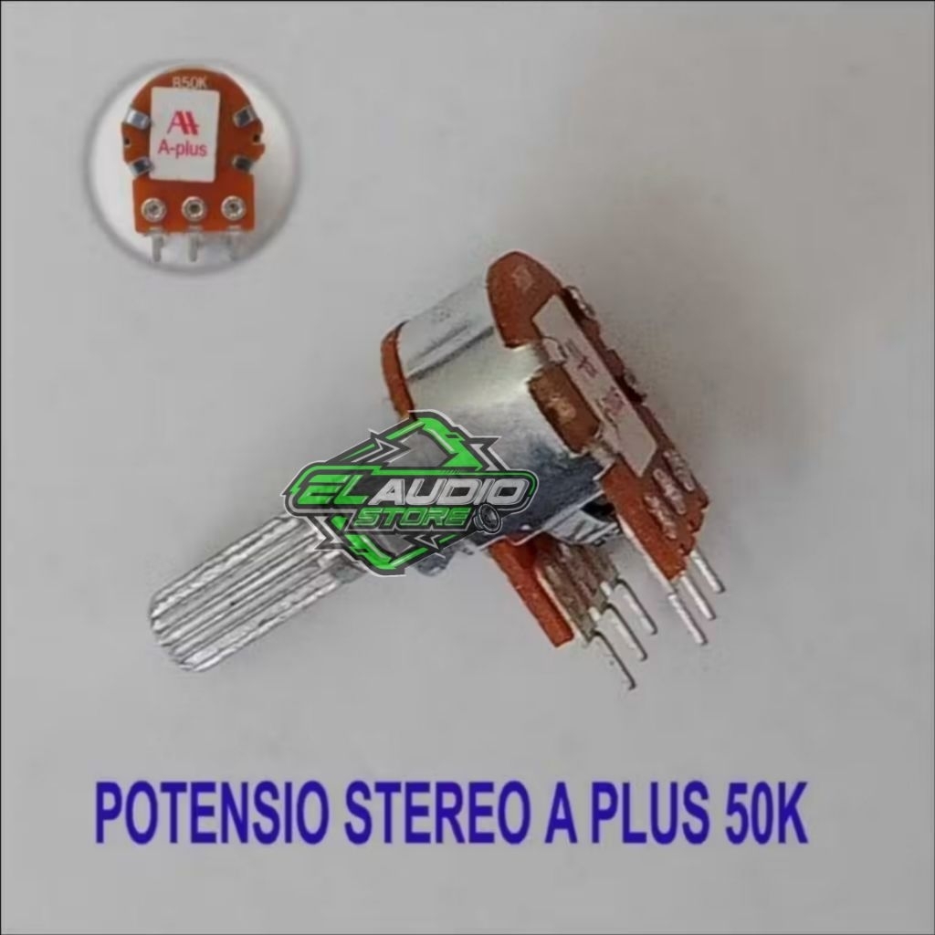 Potensio STEREO 50K APLUS Potensiometer Alpha Plus
