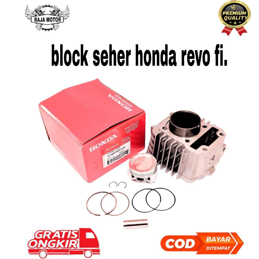 Block Seher Motor Honda Revo Revo fi injeksi K03 Cylinder Comp Raja motor