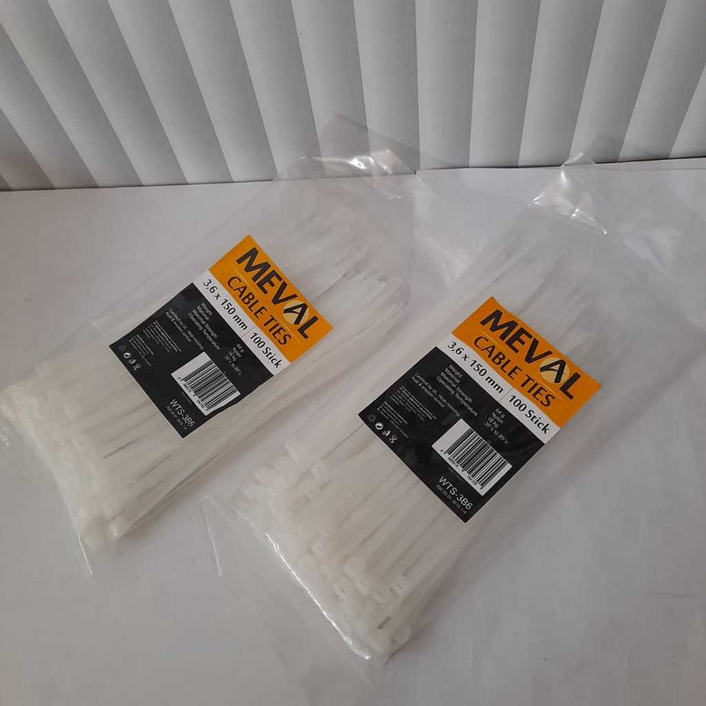 MEVAL Kabel Ties 3,6X150mm Cable Ties - 15cm