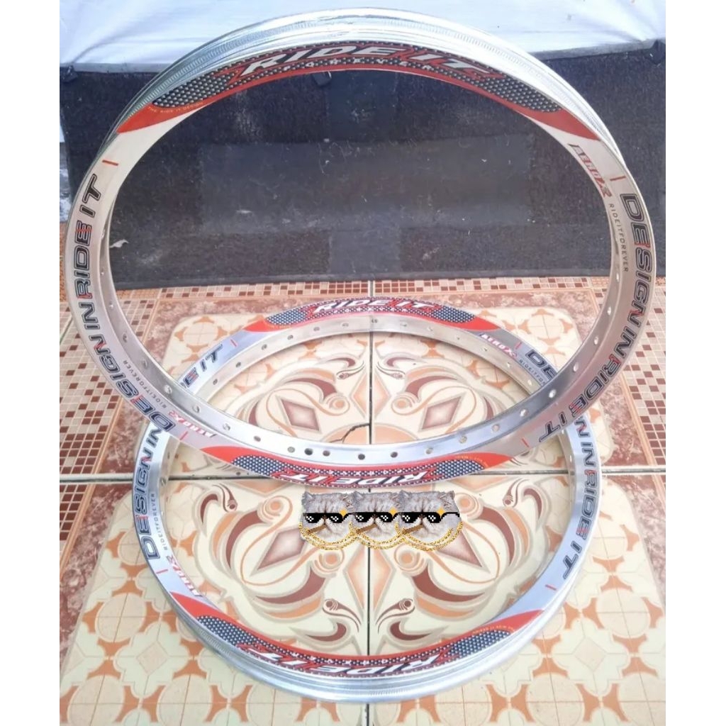 Velg original Ride it Aero (Model Zipp) Uk 140 140 Ring 17 universal