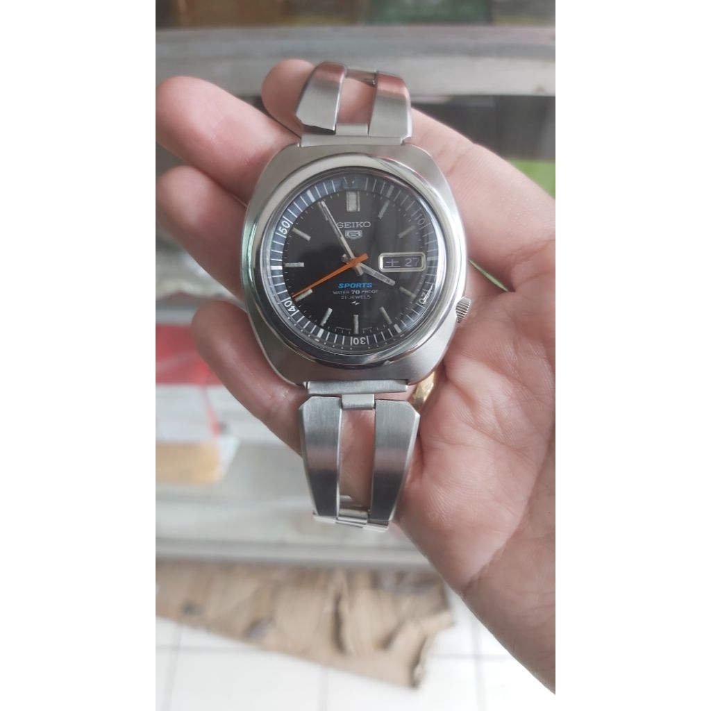 Seiko 5 Sport Automatic Vintage Mulus Full Original, FREE STRAP LEATHER