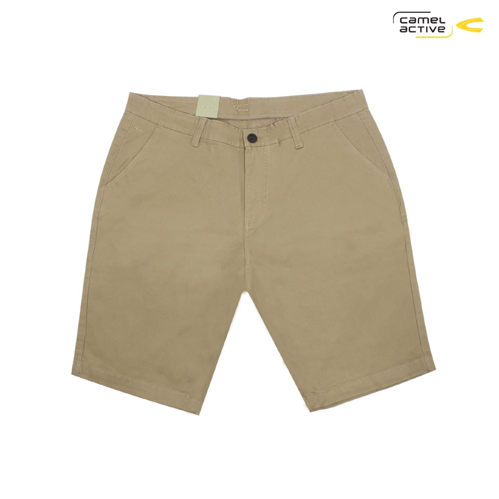 camel active Men's Khaki Twill Bermuda Shorts