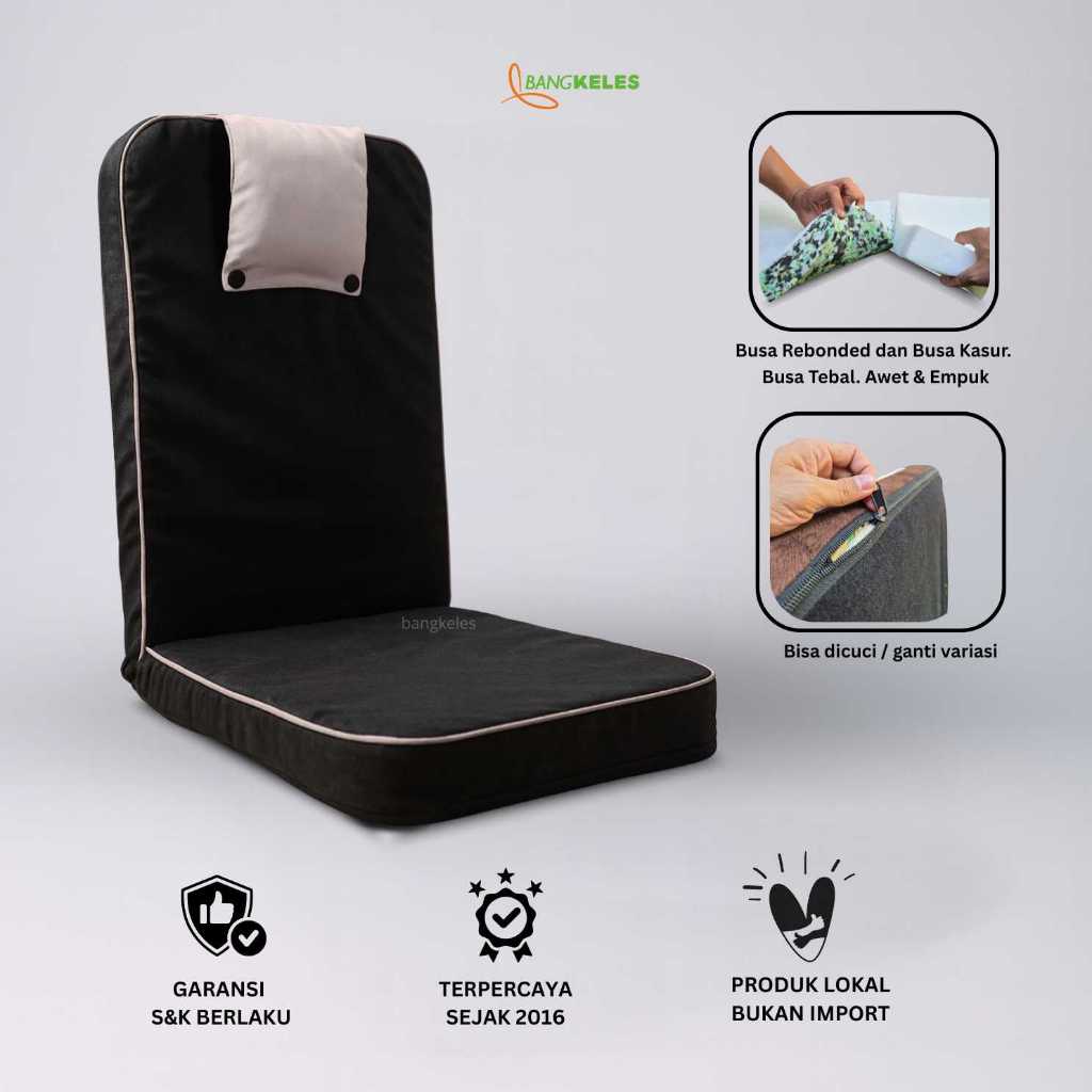 Kursi Lesehan Lipat Pengajian Ukuran Jumbo / Ready Surabaya / Duduk Nyaman / Busa Rebonded D50 Awet 
