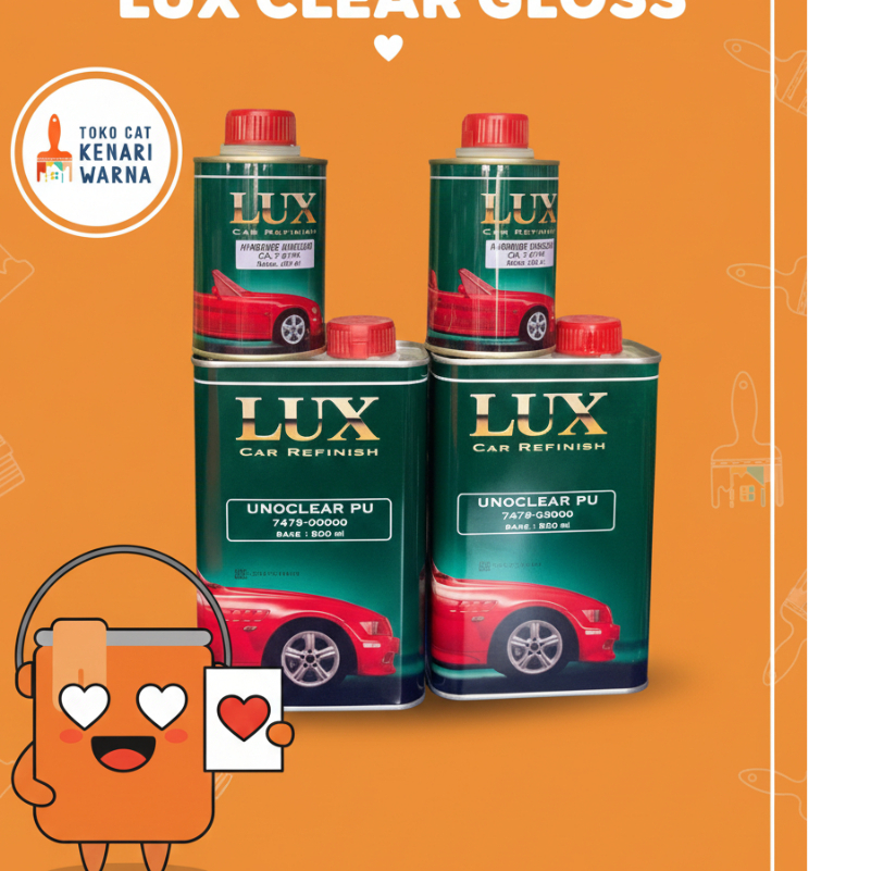 LUX UNOCLEAR PU 7479 / 7879 CLEAR GLOSS - CAT MOBIL CLEAR GLOSS 250 ml