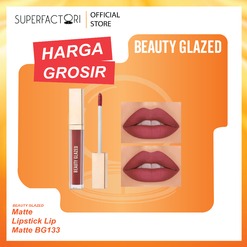 (READY STOCK) Beauty Glazed Matte Lipstick Lip Matte BG133 Lip Cream Matte  Lip Cream Lip Tint Matte