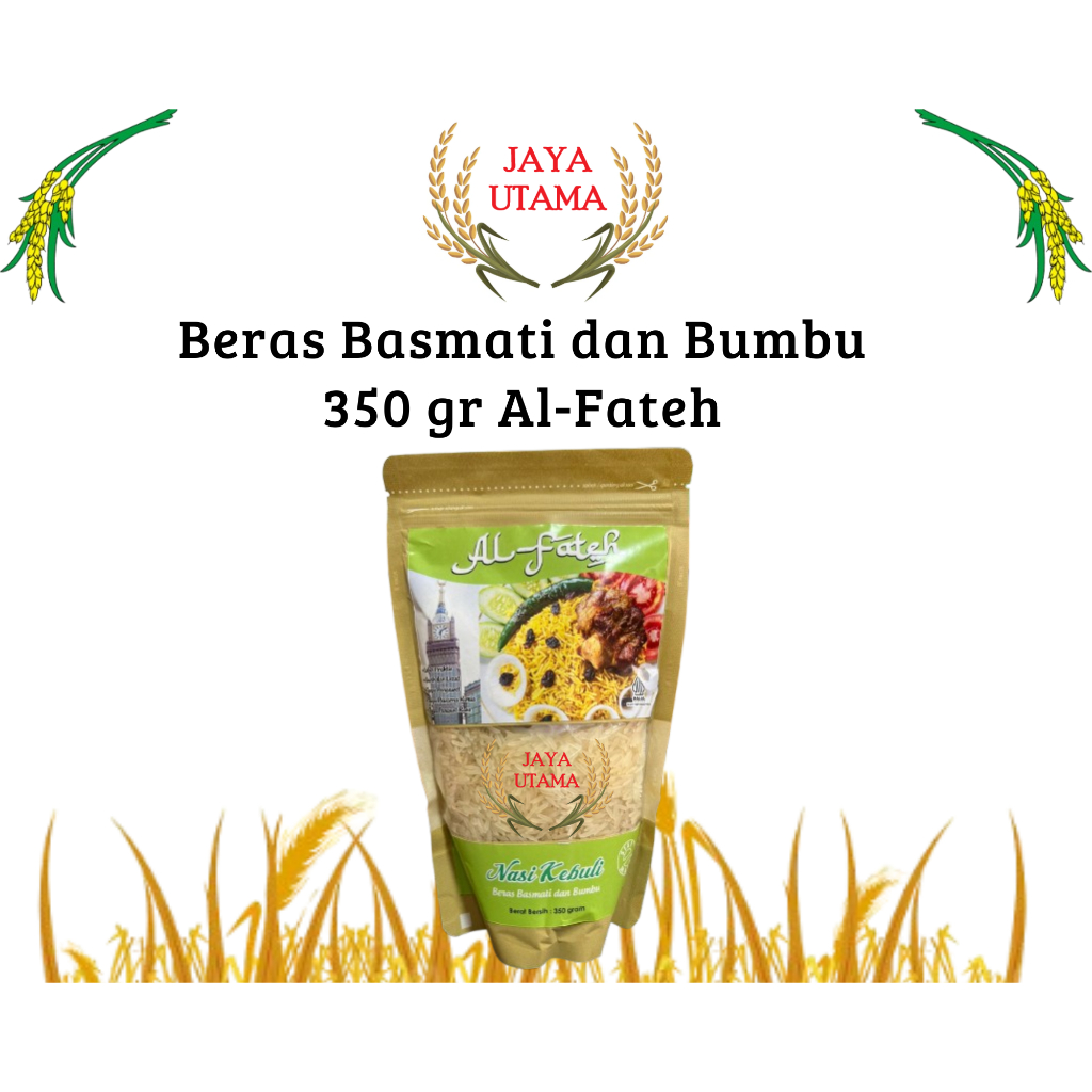 Nasi Kebuli Al Fateh 350gr Bumbu Rempah Enak - Beras Basmati dan Bumbu Nasi Kebuli 350gr Al Fateh