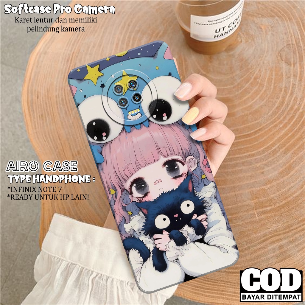 Case INFINIX NOTE 7 - Softcase INFINIX NOTE 7 - Fashion Case KARTUN - Casing INFINIX NOTE 7 - Softca