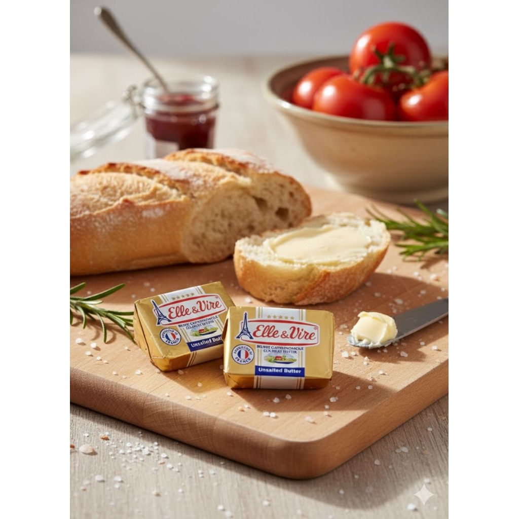 Elle Vire Micropain Unsalted 10gr / Butter Elle & Vire Unsalted 10gr / Unsalted 10gr Elle & Vire / M