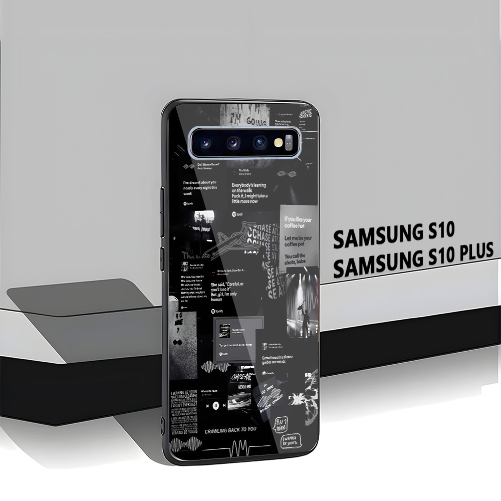 Case Glass Kilau For samsung S10 S10 Plus - case hp - case kilau samsung S10 S10 Plus - Casing Handp