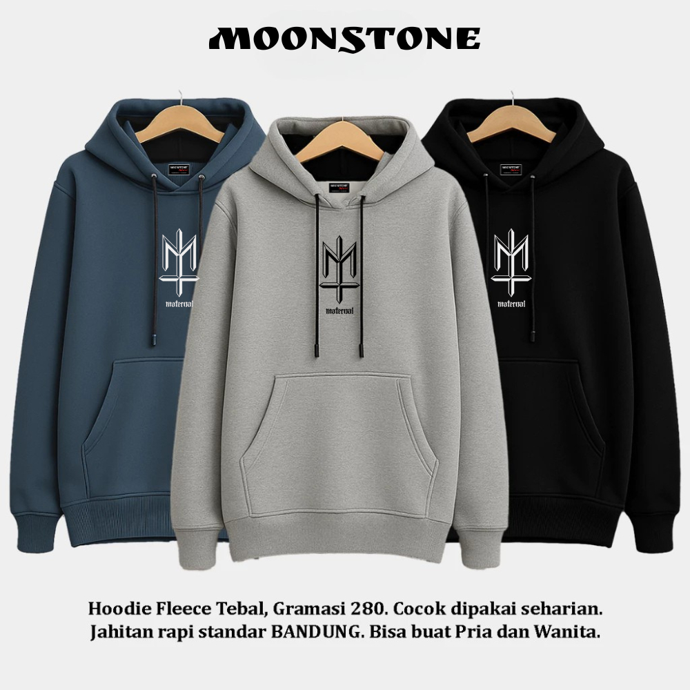 Sweater Hoodie Pria Distro MATERNAL DISASTER Original Brand Unisex Cewek Cowok Keren Bahan Tebal Swi