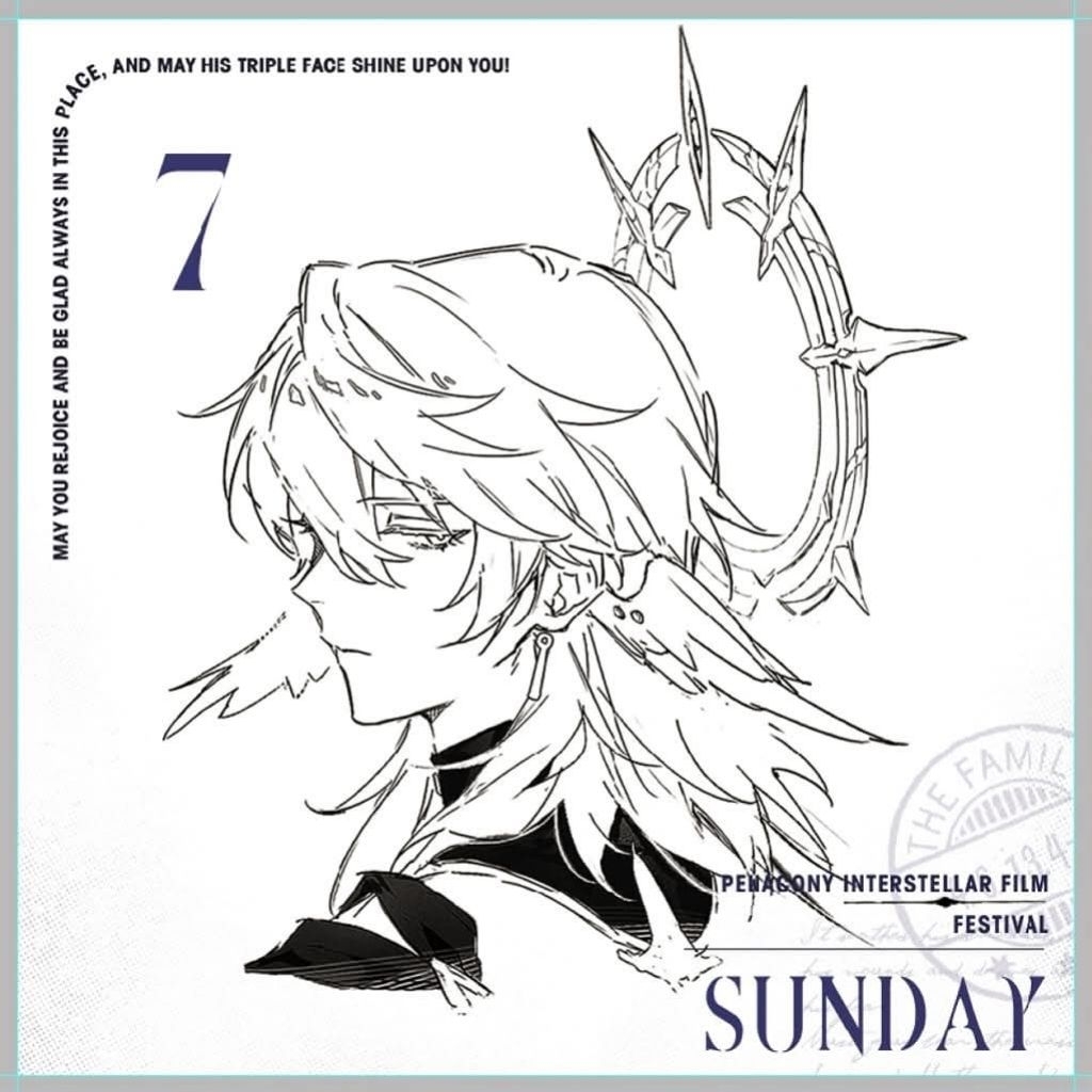 [Fanmerch] Honkai Star Rail Sunday Shikishi Giclee