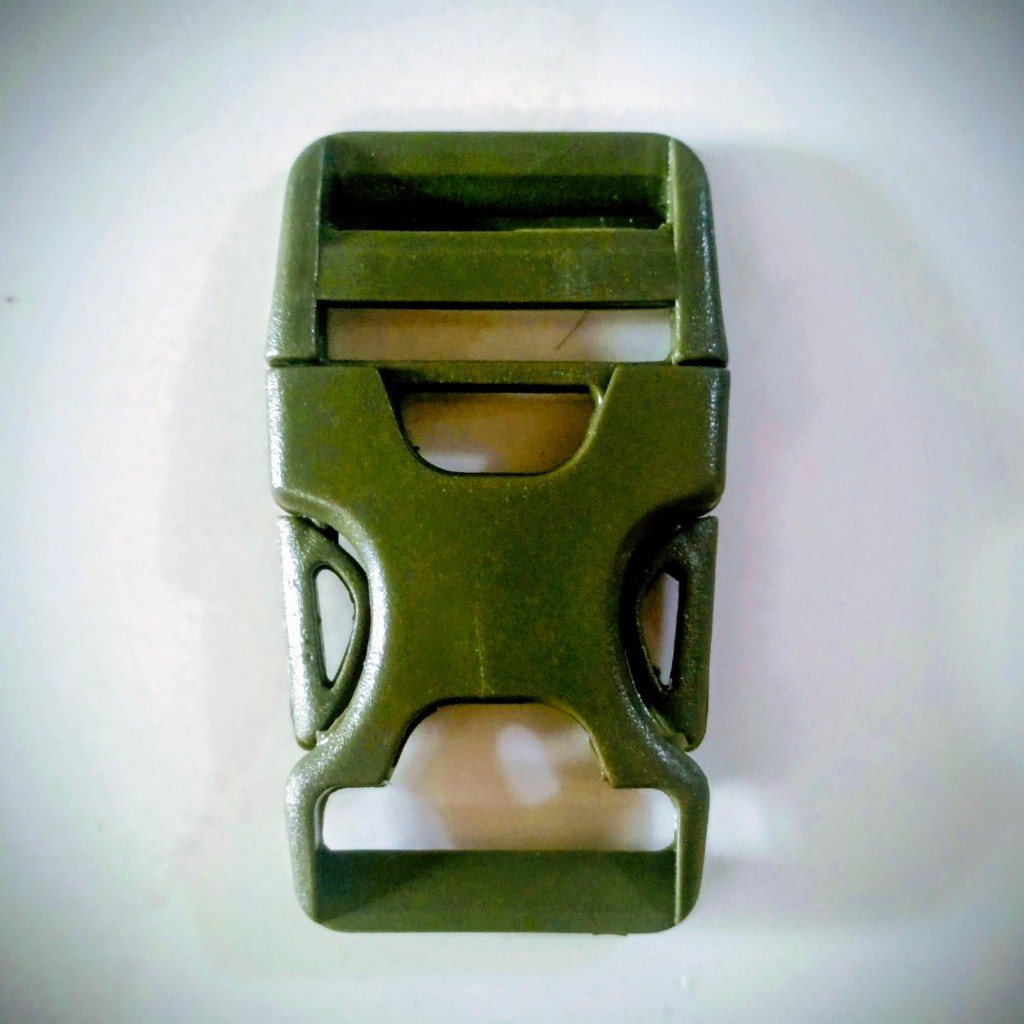 Kunci Sodok Buckle Plastik HIJAU ARMY 2,5 cm - Material Kuat, Cocok untuk Tas Ransel