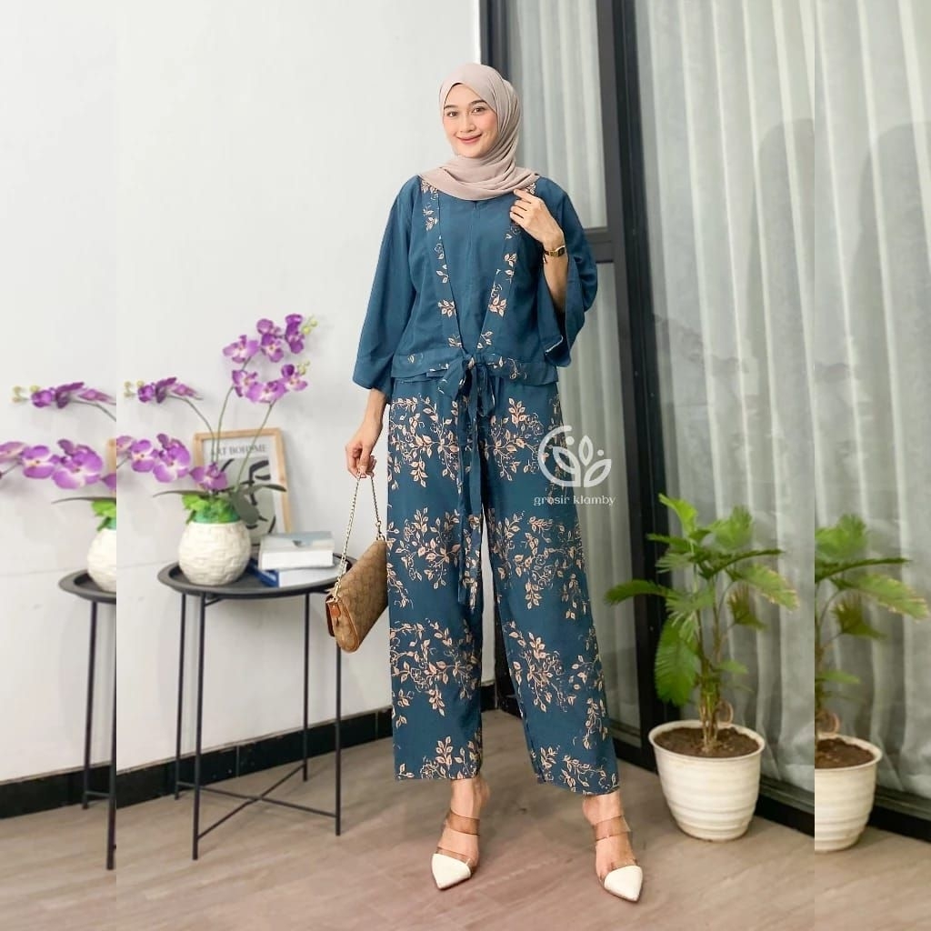 One Set Konoha/One Set Ld110/Setelan Wanita Kekinian/Set/Setelan Wanita/Baju Wanita Kekinian/One Set