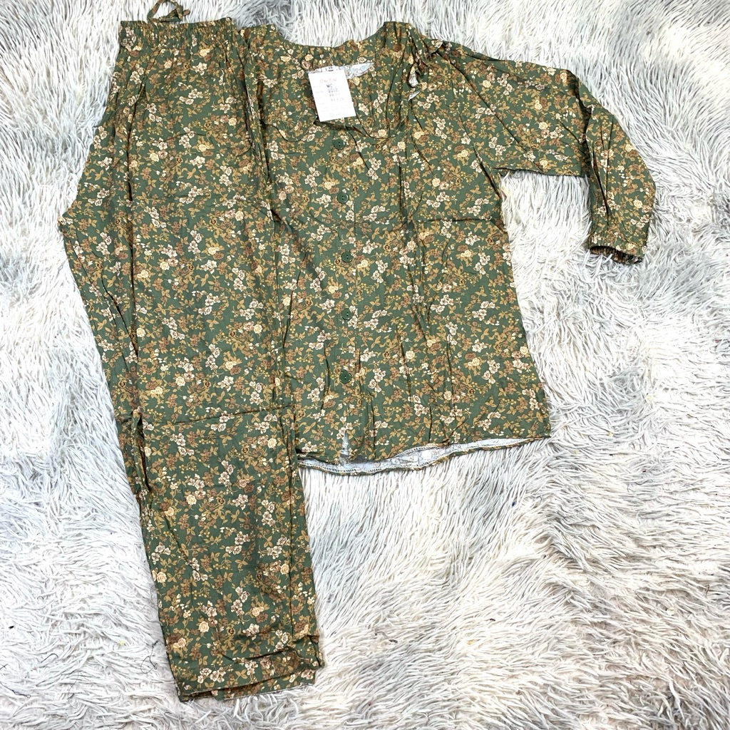 Tebobok - Stelan ABG Rayon Sielie Cp Lengan 3/4 | Baju Tidur Sielie