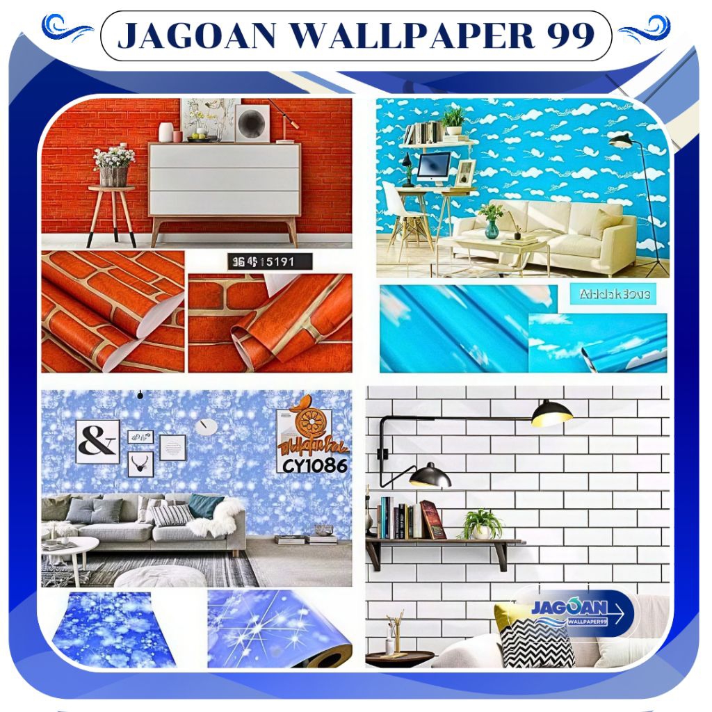 Wallpaper Dinding Motif Batu Bata Oren Polos Wallpaper Dinding Motif Batu Alam Wallpaper Batu Bata