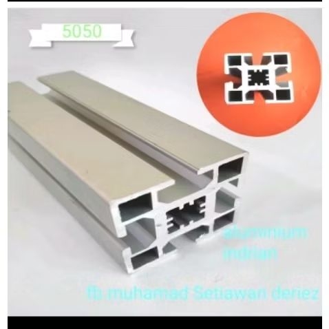 Aluminium profile 5050 per 6 meter/ perbatang