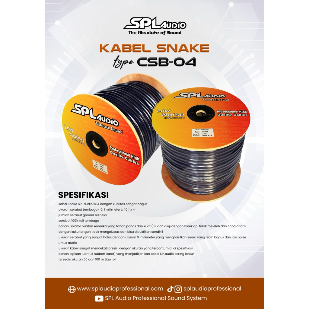 Kabel Snake Isi 4 SPL Audio CSB 04