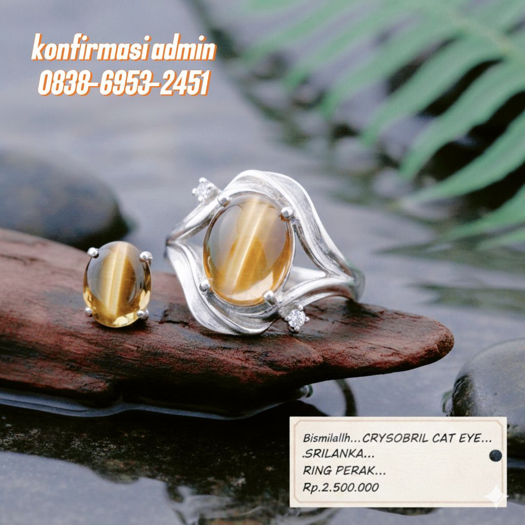 Batu NATURAL CHRYSOBERYL CAT EYE - PREMIUM SRILANKA