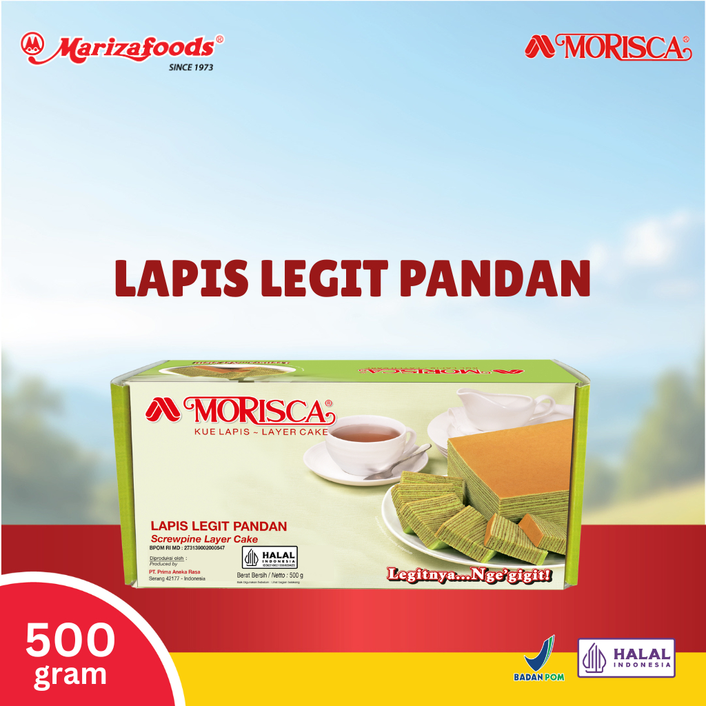 Morisca Kue Lapis Legit Pandan 500g