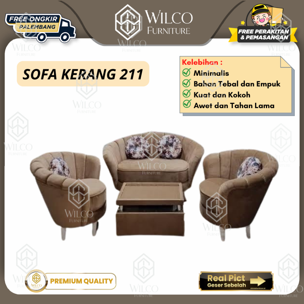 Sofa Kerang 211 Minimalis | Sofa Kursi Tamu 211