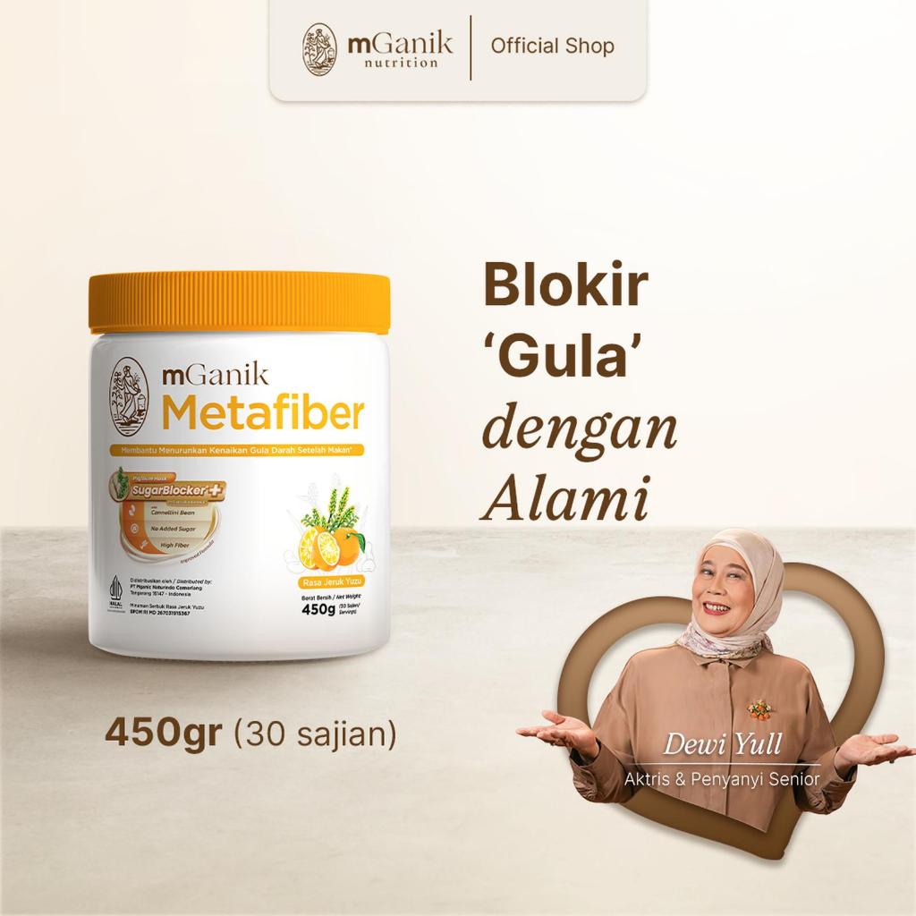 MGANIK Metafiber Original 450gr Serat Bebas Gula MGanik Medan Nutrihouse