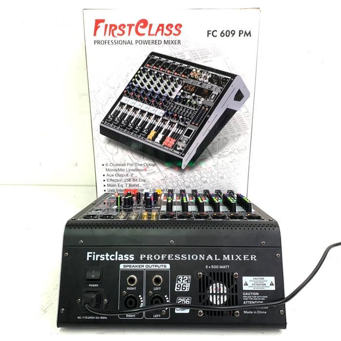POWER MIXER FIRSTCLASS FC-609 PM MIXER 6 CHANNEL FC 609 PM
