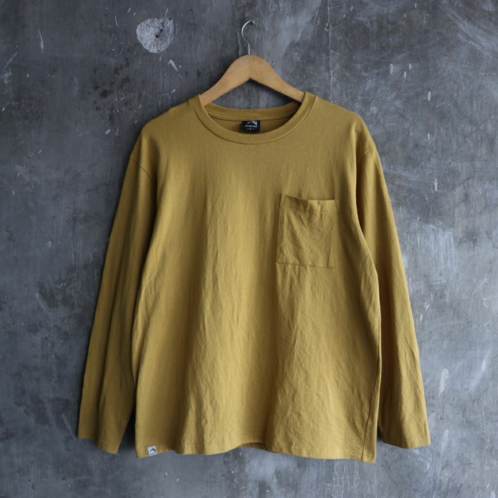 Long Sleeve Pocket Kaos Panjang Kantong Mustard Fieldcore
