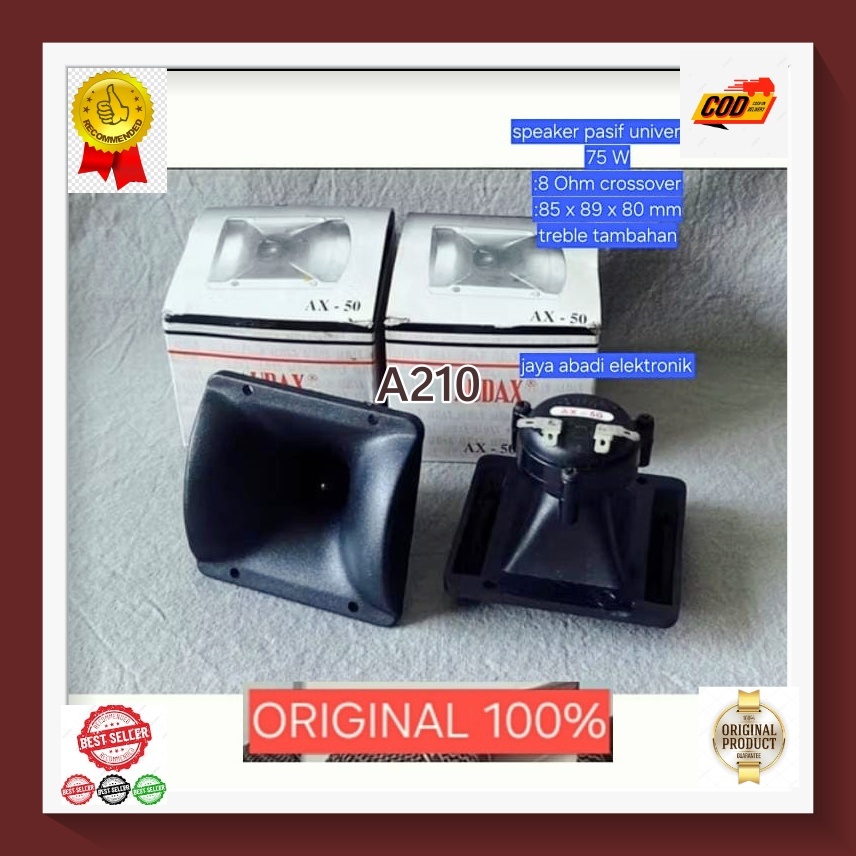 A210 SOUND AUDIO SPEAKER AUDAX TWITER H83 SPEAKER ORI 100% AUDAX TWEETER SUARA JERNIH NATURAL HORN T