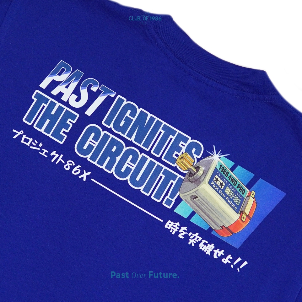 CLUB of 1986  16s T-SHIRT MINI 4WD DYNAMO BLUE / Kaos Tamiya Mini 4WD Retro Vintage Cotton 24s
