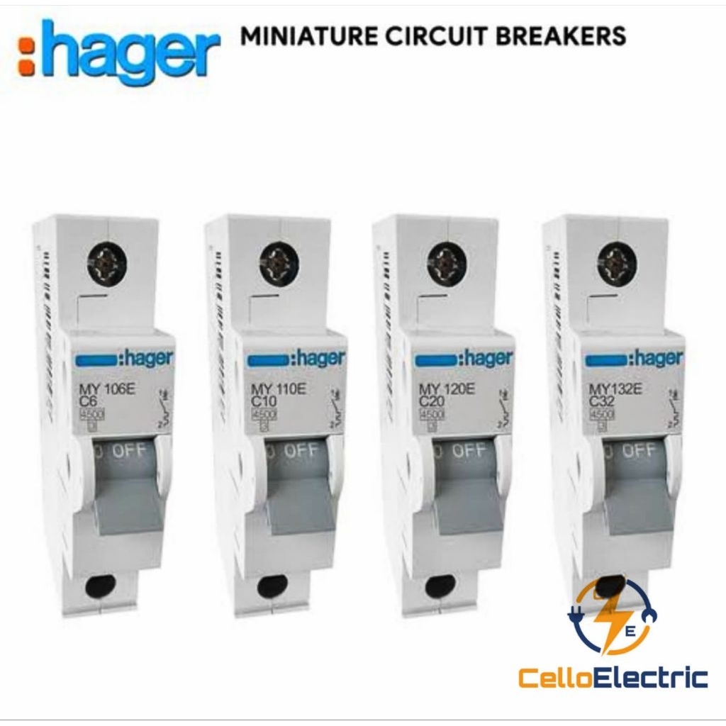 MCB Hager 1 Phase 50 A - MCB Hager 1 Phase