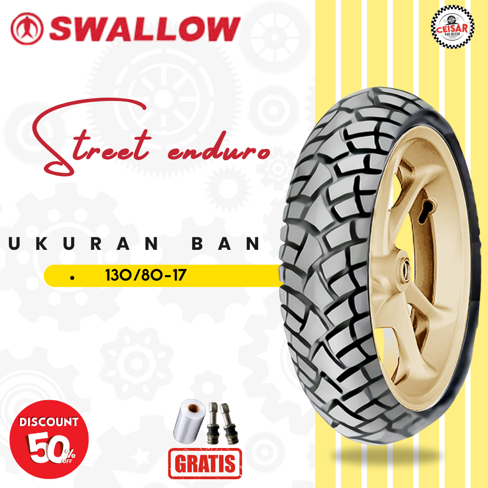 Ban Motor Adventure Touring SWALLOW STREET ENDURO 130/80 Ring 17 Tubeless