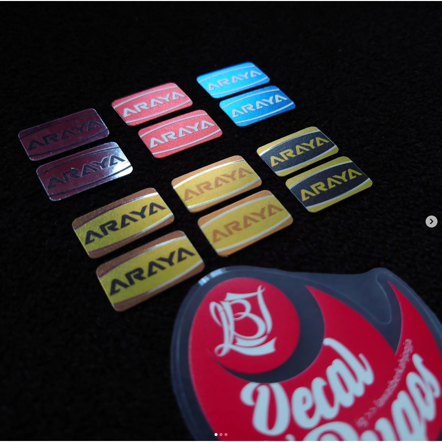 Decal Stiker Rims Araya 20in 24in 26in