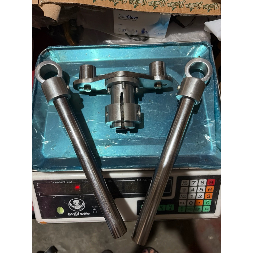 stang jepit + dudukan stang  mio bahan tebal