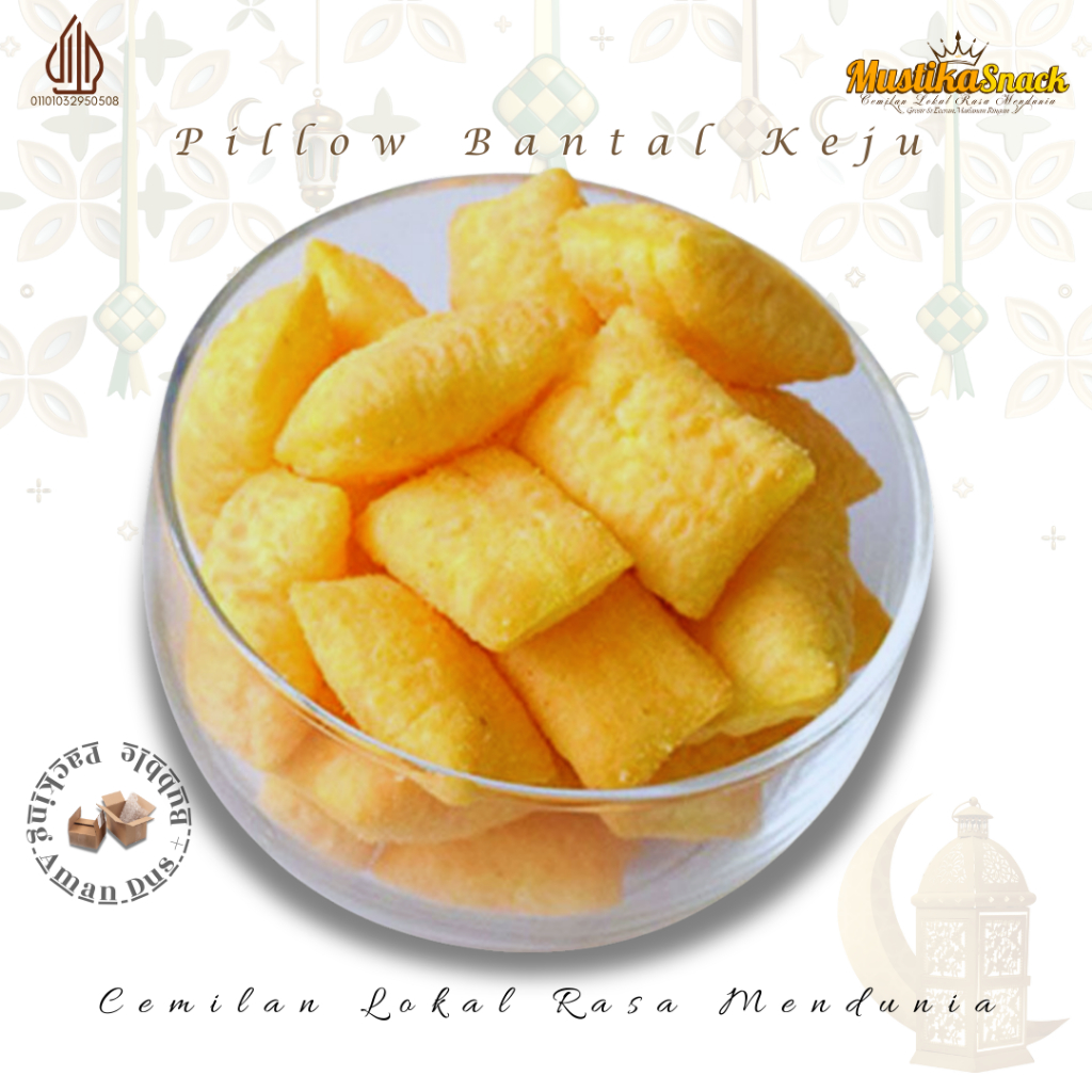 1Kg Snack Bantal Keju Pillow Gurih Kualitas Premium