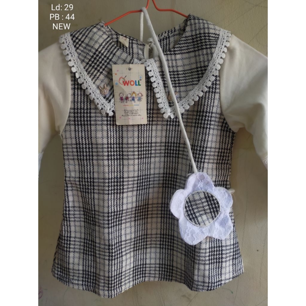 Dress Tweed anak