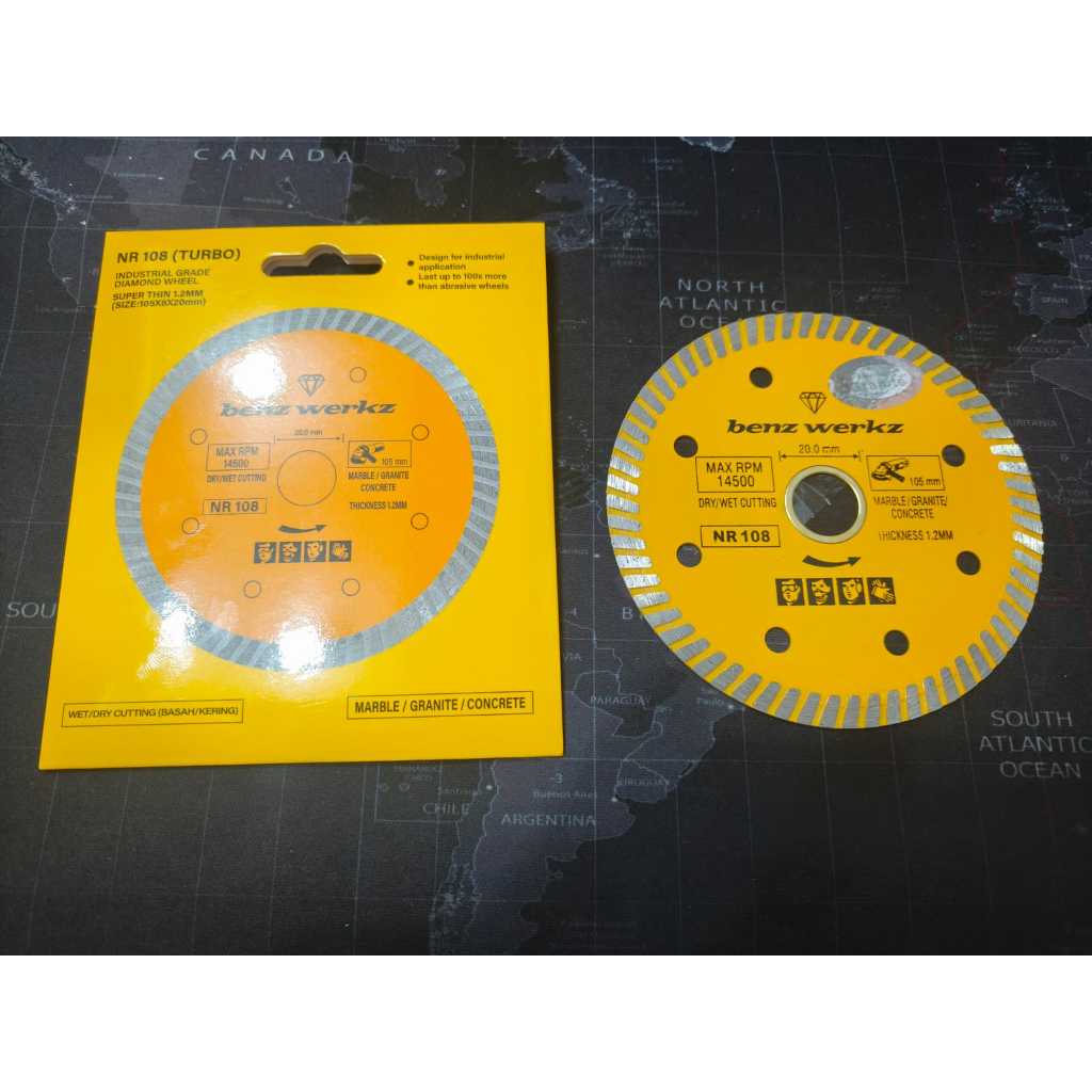 BENZ DW TURBO / Diamond Wheel Turbo Mata Potong Granit Kramik TIPIS BENZ