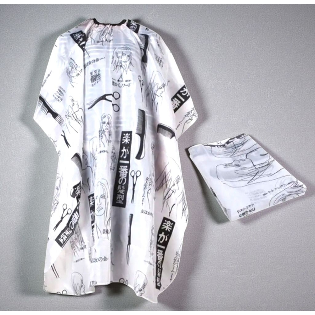 Cape Potong Rambut Dewasa Full Printing Motif – Kain Cukur Salon Barbershop